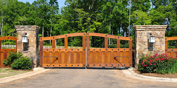 Exterior Gate and Landscaping